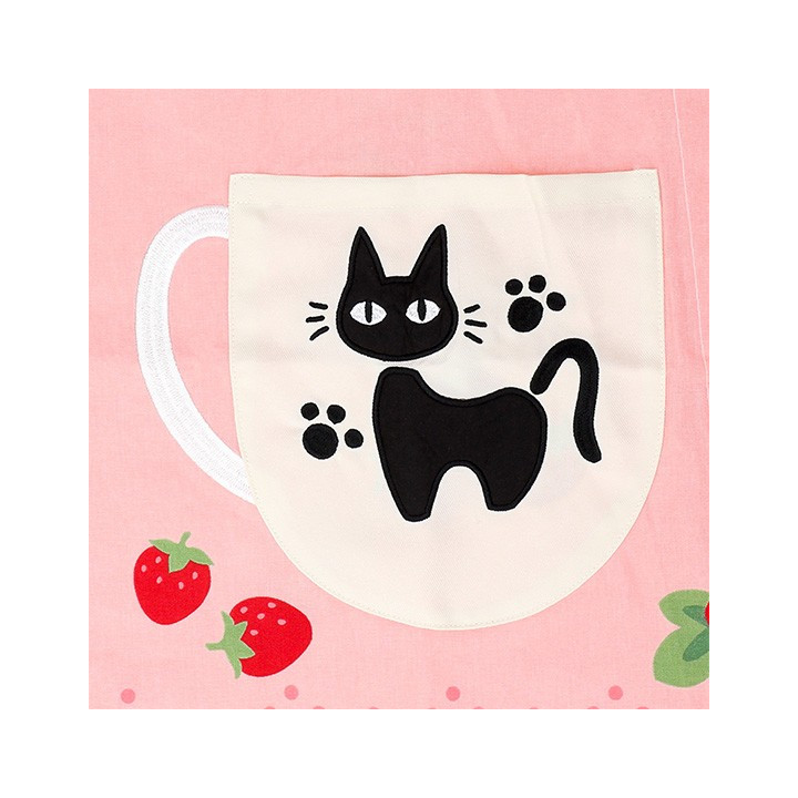 Tablier Jiji Fraises 84 x 61,5 cm - Kiki la petite sorcière