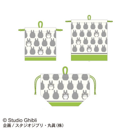 Sacoche à Gousset Silhouette Totoro Gris 17 x 26 x 12 cm - Mon Voisin