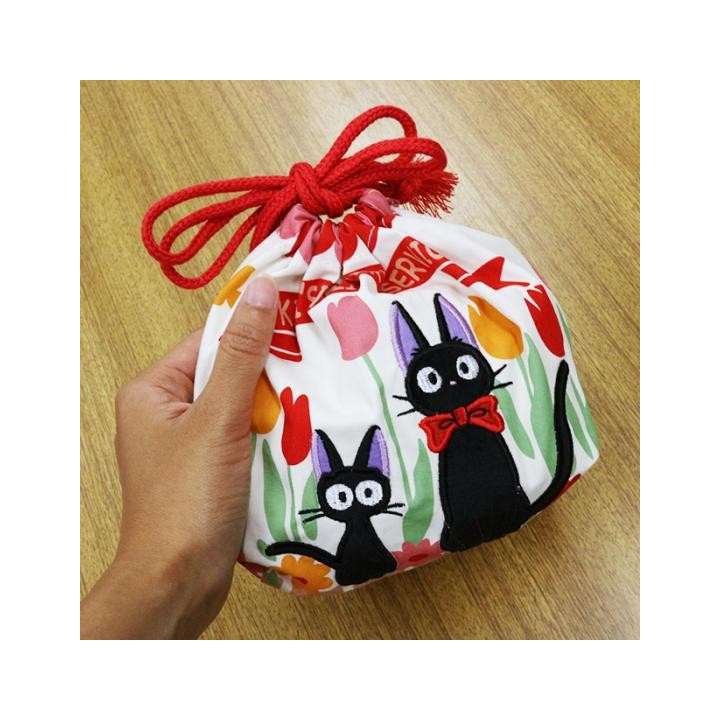 Sacoche à Gousset Silhouette Jiji et Chaton 17 x 26 x 12 cm - Kiki la