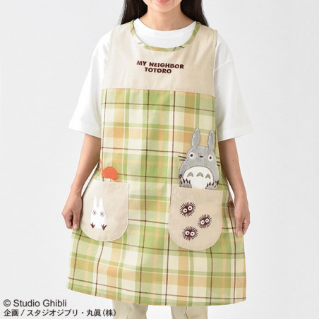 TABLIER A CARREAUX TOTORO - MON VOISIN TOTORO H84XW61.5