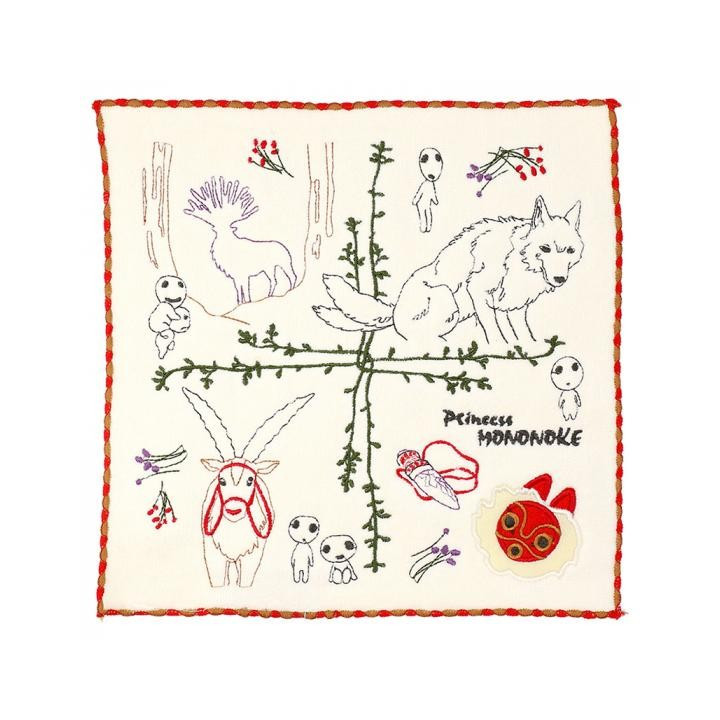 Mini Serviette Arbre Des Esprits 25 x 25 cm - Princesse Mononoke