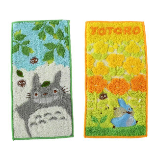 Pack 2 Mini-Serviettes Totoro Gris et Bleu 20 x 10 cm - Mon Voisin To