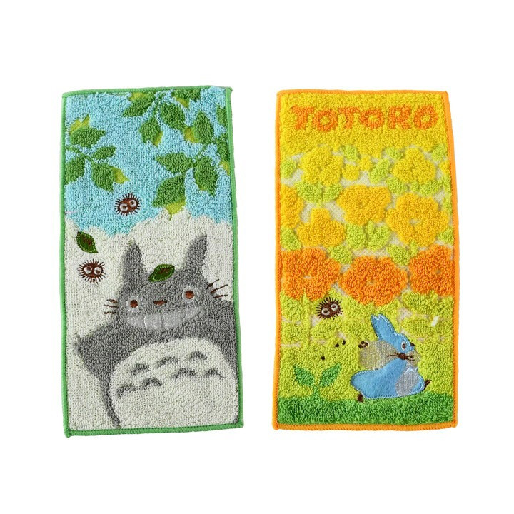 Pack 2 Mini-Serviettes Totoro Gris et Bleu 20 x 10 cm - Mon Voisin To