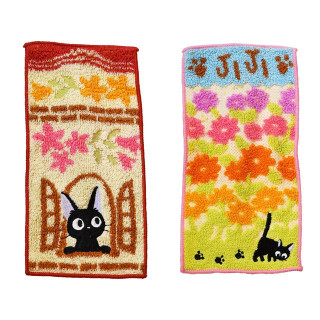 Pack 2 Mini-Serviettes Jiji 20 x 10 cm - Kiki la petite sorcière