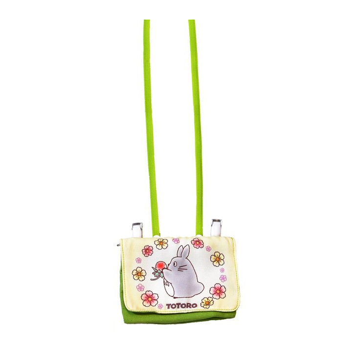 Pochette Totoro Fleurs 11x14,5x3 cm - Mon Voisin Totoro