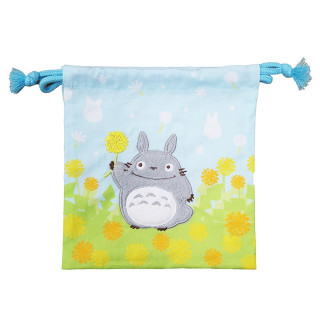 Sacoche à Cordon Totoro Fleurs 20 x 19 cm - Mon Voisin Totoro