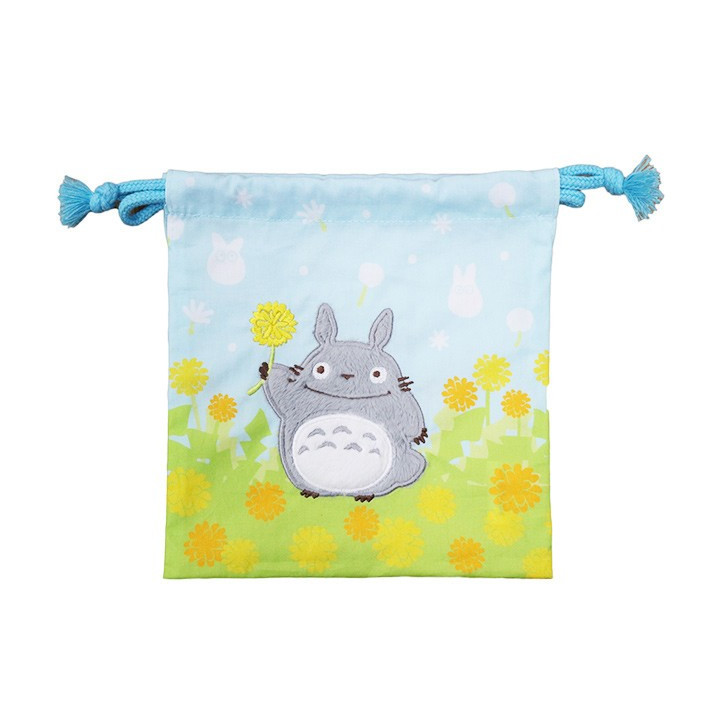 Sacoche à Cordon Totoro Fleurs 20 x 19 cm - Mon Voisin Totoro