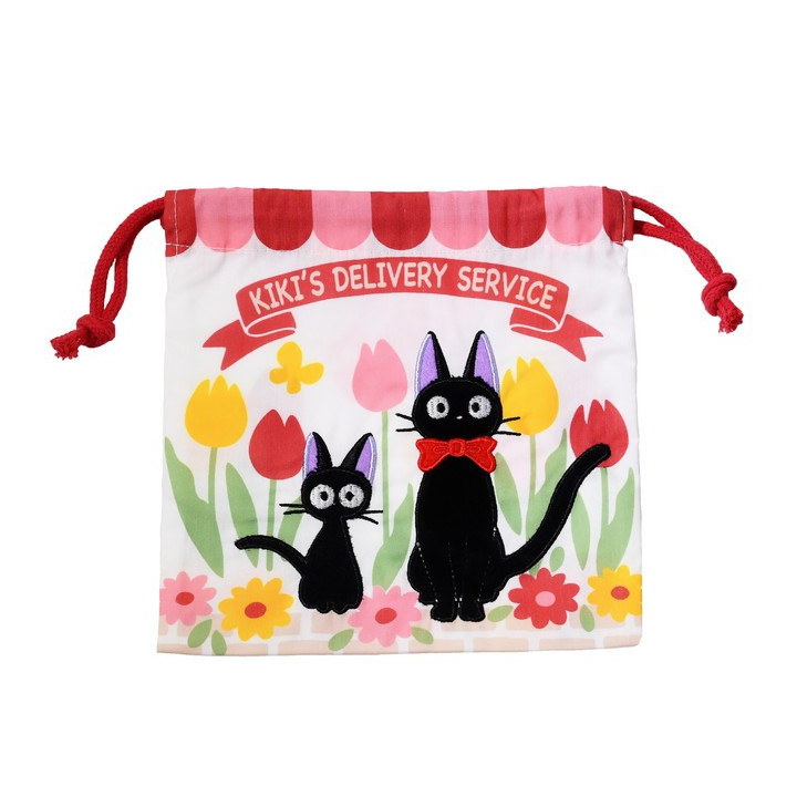 Sacoche à Cordon Jiji et Chaton 20 x 19 cm - Kiki la petite sorcière
