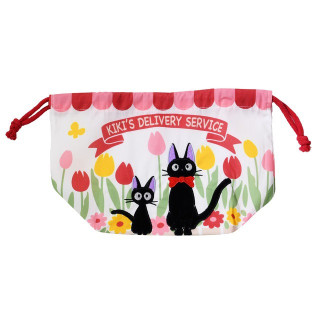 Sacoche à Gousset Silhouette Jiji et Chaton 17 x 26 x 12 cm - Kiki la