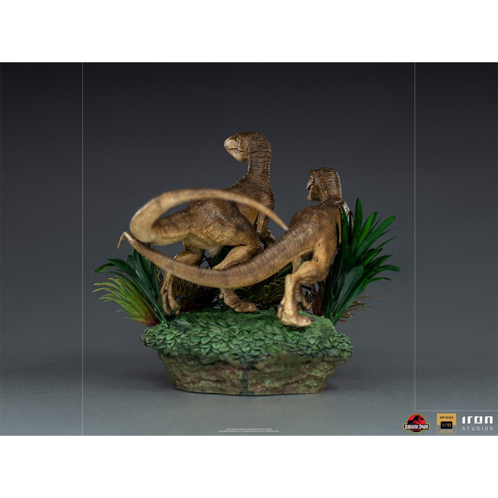 Just The Two Raptors Deluxe Art Scale 1/10 - Jurassic Park