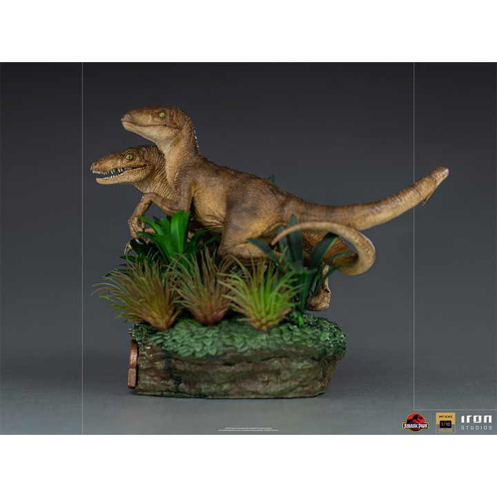Just The Two Raptors Deluxe Art Scale 1/10 - Jurassic Park