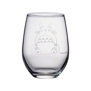 Verre gravé Totoro et gland - Mon Voisin Totoro