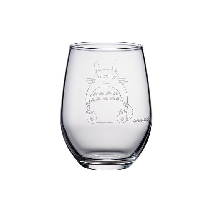Verre gravé Totoro et gland - Mon Voisin Totoro