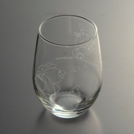 Verre gravé Totoro et gland - Mon Voisin Totoro