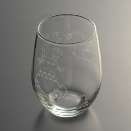 Verre gravé Totoro et gland - Mon Voisin Totoro