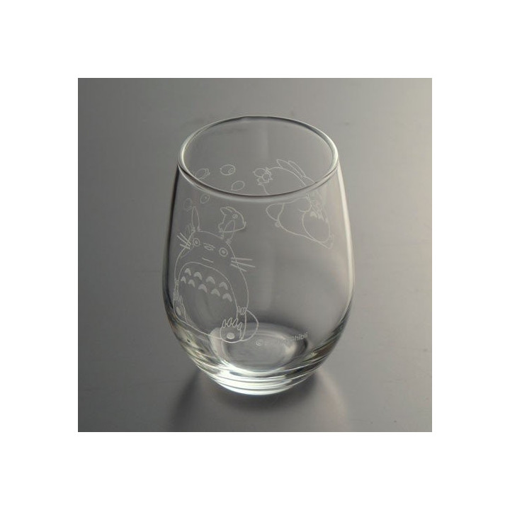 Verre gravé Totoro et gland - Mon Voisin Totoro