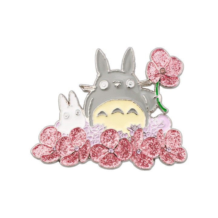Broche Totoro gris et blanc - Mon Voisin Totoro