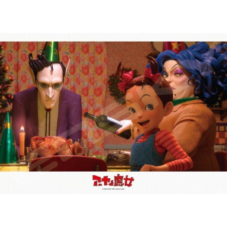 Puzzle Vitrail 208P Aya et sa famille - Aya et la sorcière