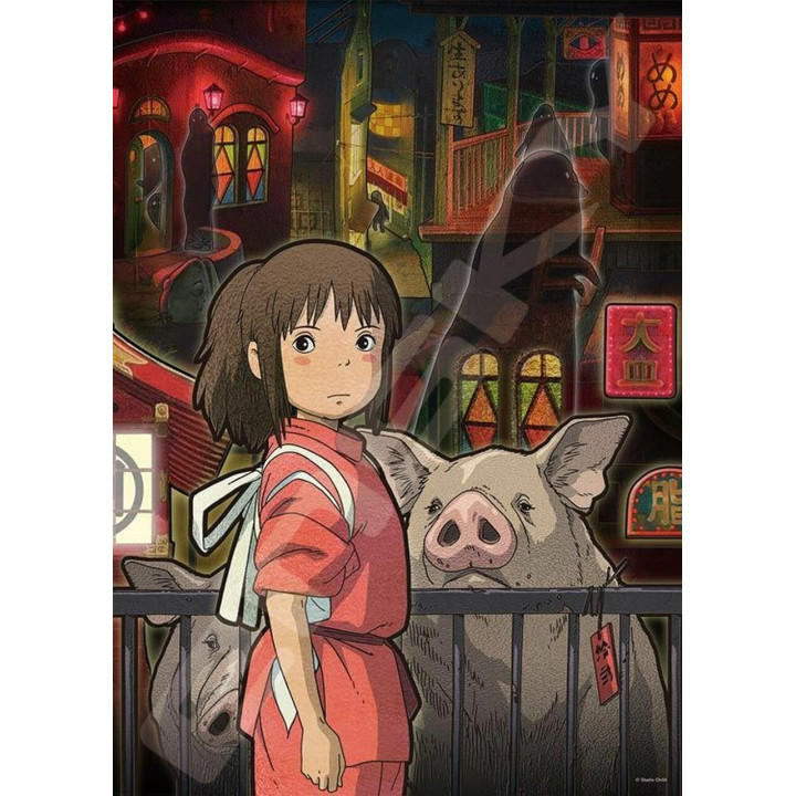 Puzzle Vitrail 500P De l’autre côté du tunnel - Le Voyage de Chihiro