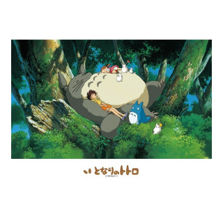Puzzle Vitrail 500P Une sieste avec Totoro - Mon Voisin Totoro