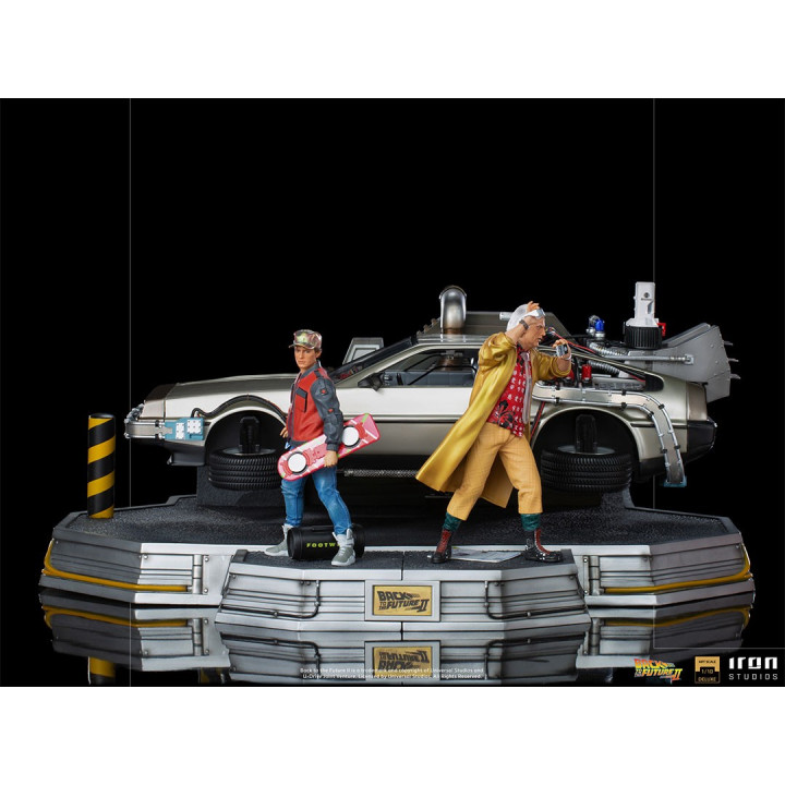 DeLorean Full Set Deluxe - Back to the Future Part II  Art Scale 1/10