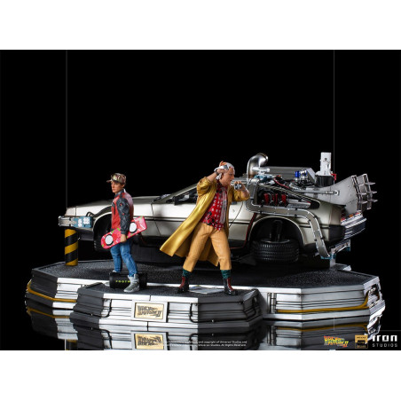 DeLorean Full Set Deluxe - Back to the Future Part II  Art Scale 1/10