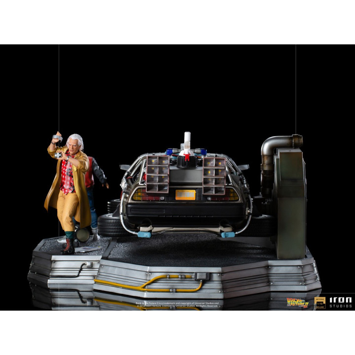 DeLorean Full Set Deluxe - Back to the Future Part II  Art Scale 1/10