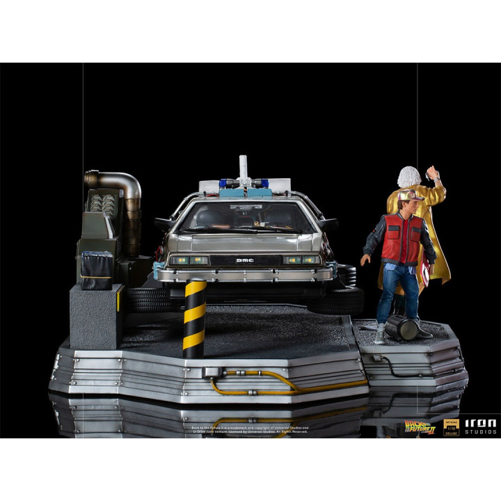 DeLorean Full Set Deluxe - Back to the Future Part II  Art Scale 1/10