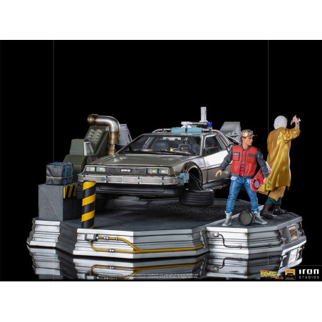 DeLorean Full Set Deluxe - Back to the Future Part II  Art Scale 1/10