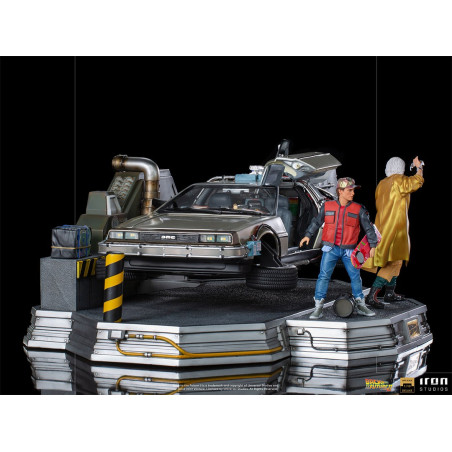 DeLorean Full Set Deluxe - Back to the Future Part II  Art Scale 1/10