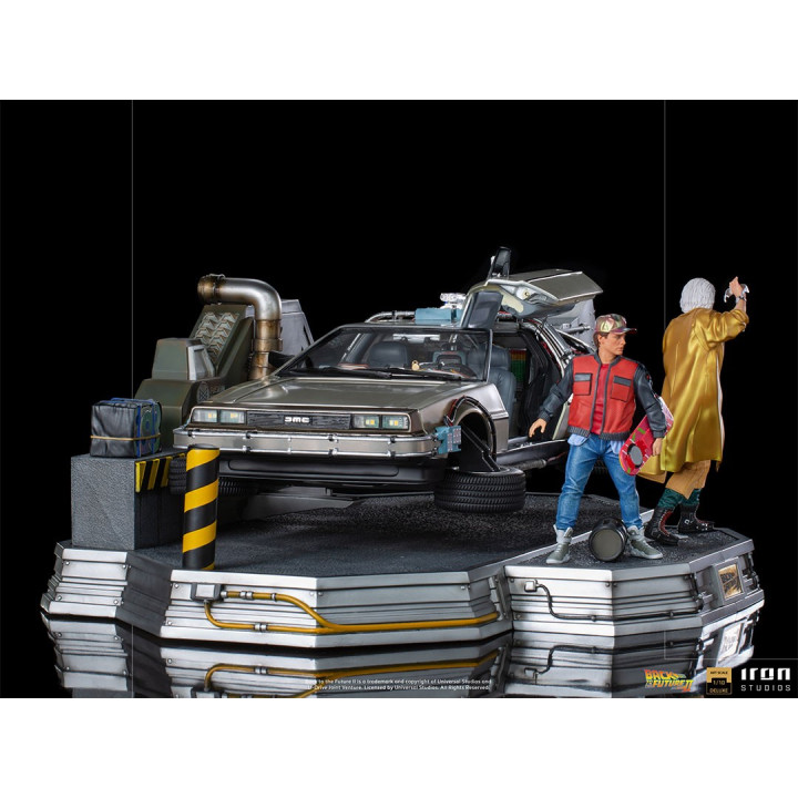 DeLorean Full Set Deluxe - Back to the Future Part II  Art Scale 1/10