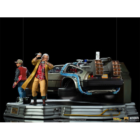 DeLorean Full Set Deluxe - Back to the Future Part II  Art Scale 1/10