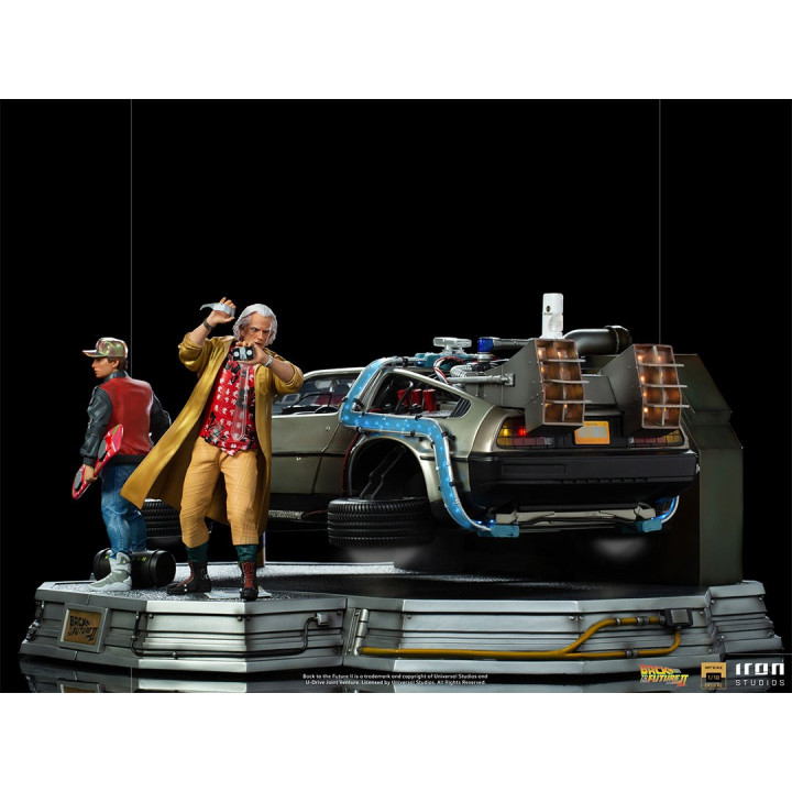 DeLorean Full Set Deluxe - Back to the Future Part II  Art Scale 1/10