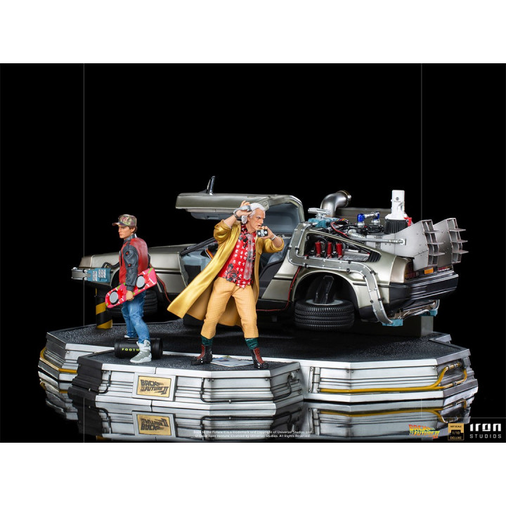 DeLorean Full Set Deluxe - Back to the Future Part II  Art Scale 1/10