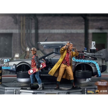 DeLorean Full Set Deluxe - Back to the Future Part II  Art Scale 1/10