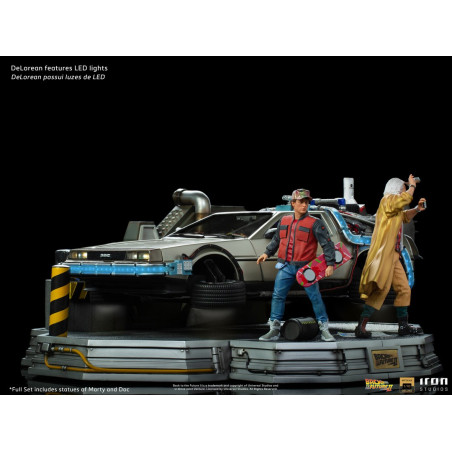 DeLorean Full Set Deluxe - Back to the Future Part II  Art Scale 1/10