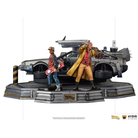 DeLorean Full Set Deluxe - Back to the Future Part II  Art Scale 1/10