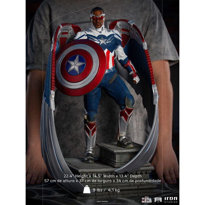 Captain America Sam Wilson - Legacy Replica 1/4 - COMPLETE OP/CL