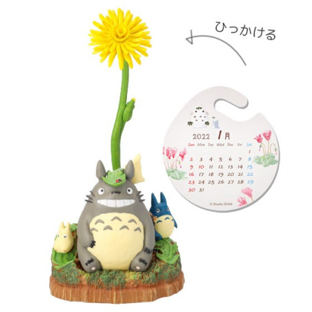 Statue Totoro et ses amis sous un pissenlit - Mon Voisin Totoro