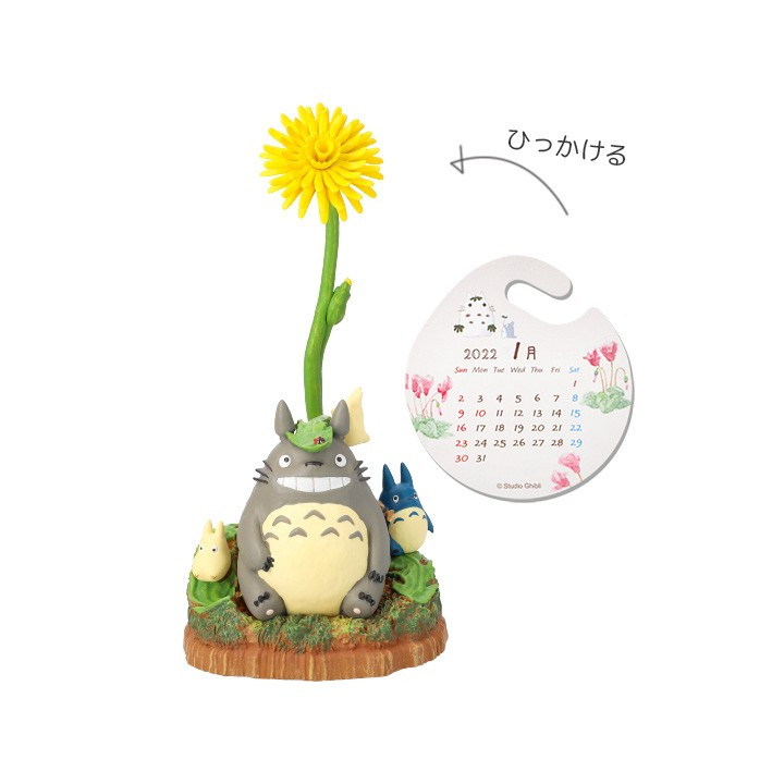 Statue Totoro et ses amis sous un pissenlit - Mon Voisin Totoro