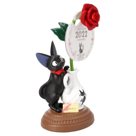 Statue Jiji et rose - Kiki la petite sorcière