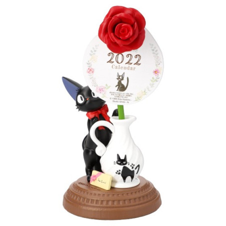 Statue Jiji et rose - Kiki la petite sorcière