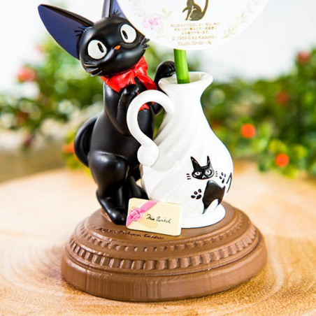 Statue Jiji et rose - Kiki la petite sorcière