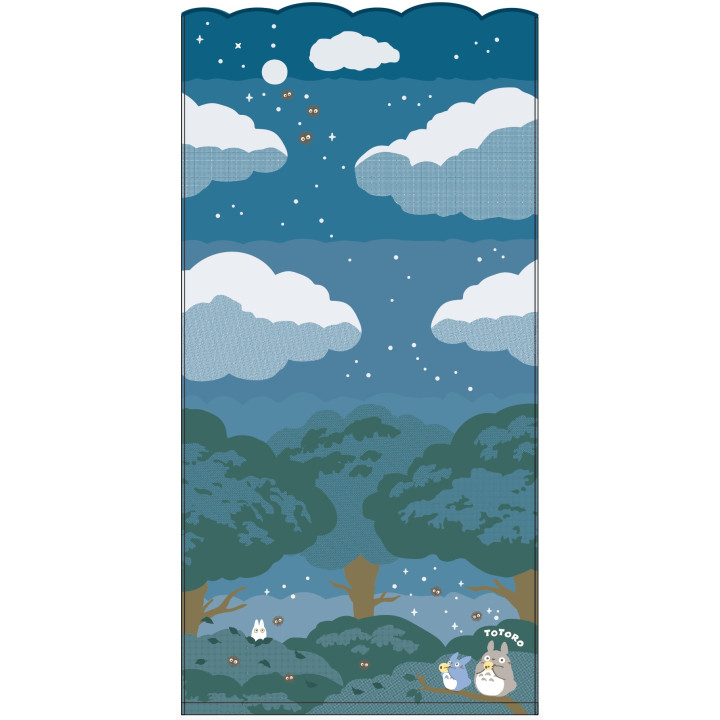 Serviette de bain Sous la lune 60 x 120 cm - Mon voisin Totoro