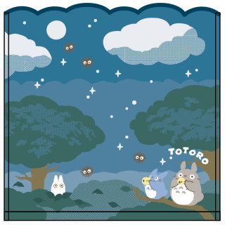 Mini-serviette Sous la lune 25 x 25 cm - Mon voisin Totoro