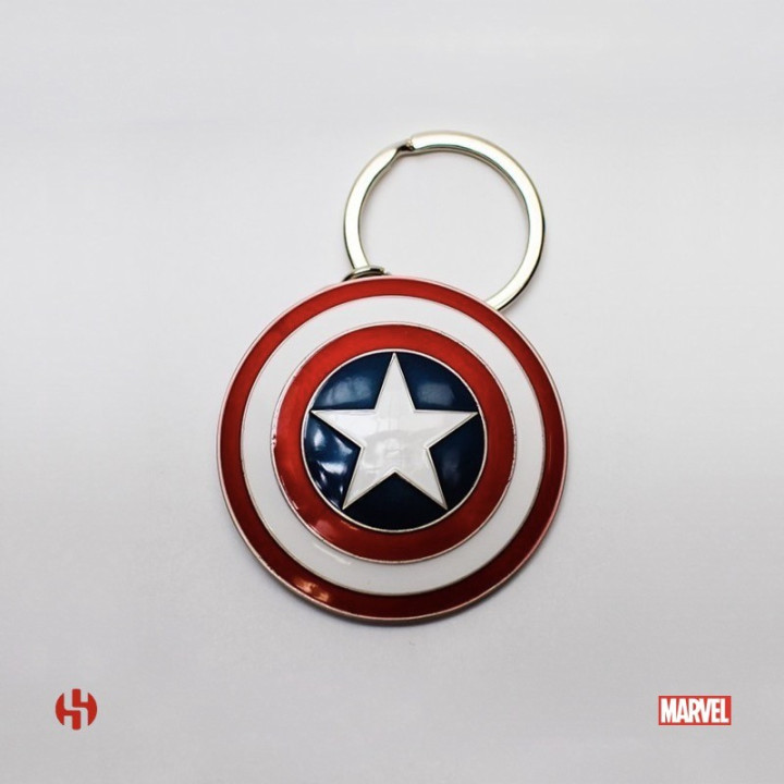 MARVEL PORTE-CLES - CAPTAIN AMERICA BOUCLIER METAL