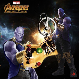 PORTE-CLÉS GANT DE THANOS MÉTAL - MARVEL 