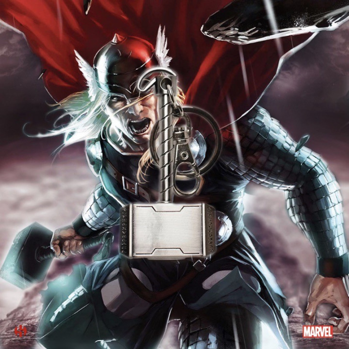 MARVEL PORTE-CLES - THOR MARTEAU MJOLNIR METAL