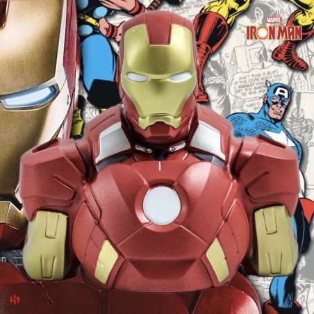 IRON MAN MARK VII DELUXE BUST BANK - MARVEL