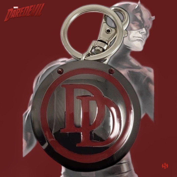 PORTE-CLÉS DAREDEVIL LOGO MÉTAL - MARVEL 